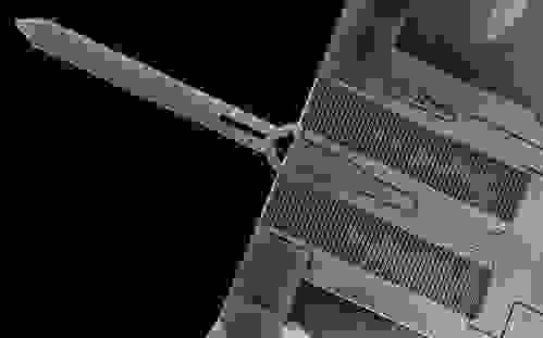 SEM micro-image of MEMS force sensor for nanoindenter.