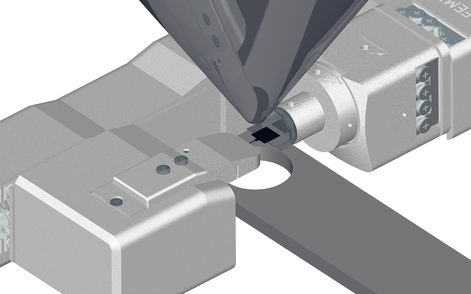 <p>Diagram of FemtoTools Nanoindenter configured for in-situ STEM analysis.</p>